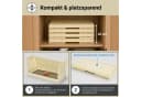 PROREGAL Aufbewahrungsbox EasyCube stapelbar 4 Ebenen weiß mit Rollen Bild 5