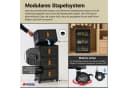 PROREGAL® Aufbewahrungsbox EasyCube stapelbar 4 Ebenen & Rollen Schwarz Bild 4