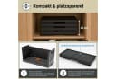 PROREGAL® Aufbewahrungsbox EasyCube stapelbar 4 Ebenen & Rollen Schwarz Bild 5