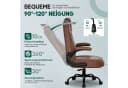 Fukstern Bürostuhl Ergonomischer Bürostuhl mit 90° klappbaren Armlehnen Bild 4