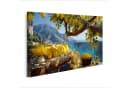 islandburner Leinwandbild Balkon Zitronen Meerblick Sommer Bild 2