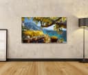 islandburner Leinwandbild Balkon Meerblick Sommer Bild 1