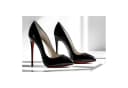 Poster Schwarze High Heels mit roter Sohle Wanddeko für Damen Bild 2