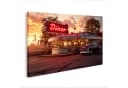 islandburner Leinwandbild Amerikanischer Diner Retro 50er Jahre Bunt Bild 2