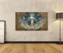 islandburner Leinwandbild Jungfrau Maria mit Engeln bunt Bild 1