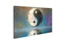 islandburner Leinwandbild Yin Yang kosmische Reflexion Bunt Bild 2