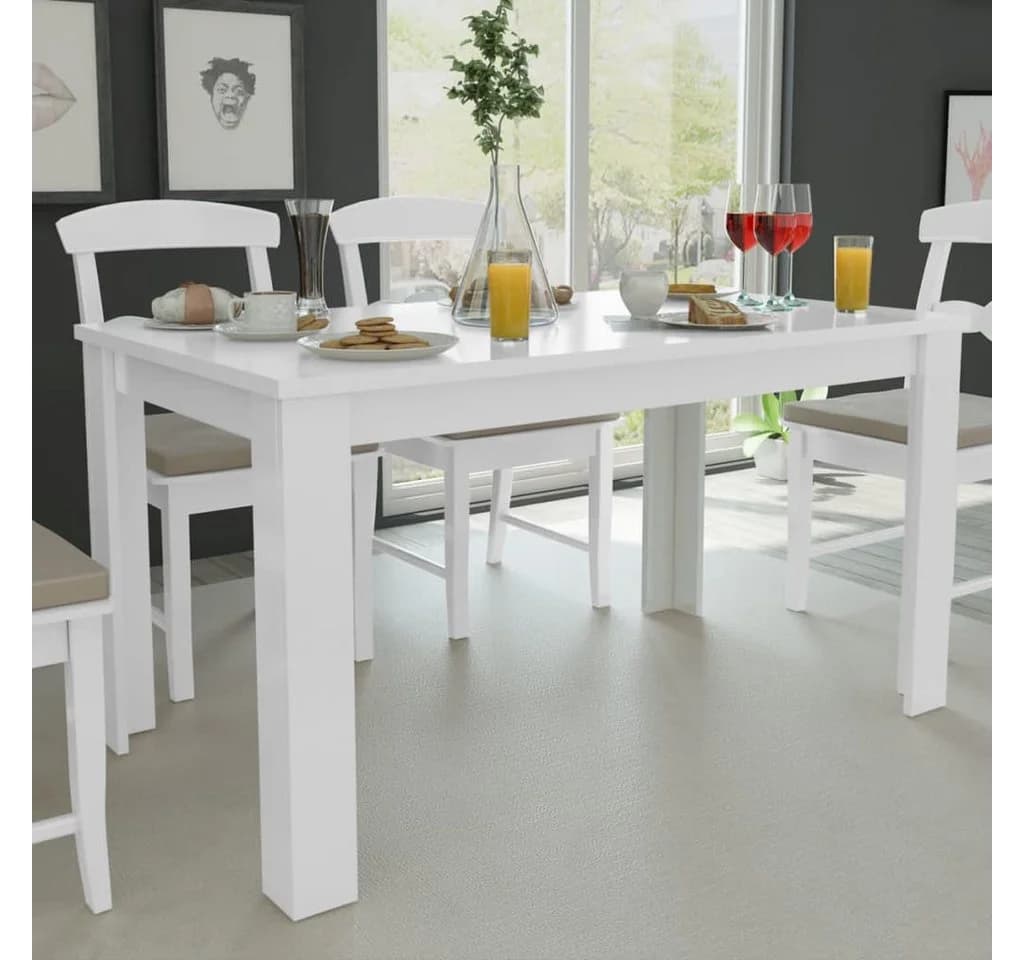 furnicato Esstisch Modern Weiß Holzwerkstoff - Bild 2