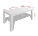 furnicato Esstisch Modern Weiß Holzwerkstoff Bild 4