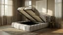 thematys Polsterbett mit Bettkasten Cord-Stoff Bild 3