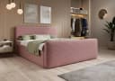 thematys Boxbett Cord mit Bettkasten Rosa Bild 2
