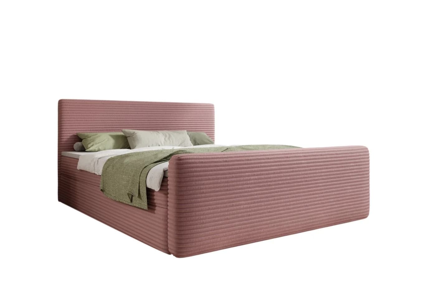 thematys Boxbett Cord mit Bettkasten Rosa - Bild 4