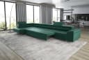 thematys Ecksofa ASTON MAXI mit Schlaffunktion & Bettkasten grau Bild 1