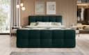 thematys Boxspringbett mit Bettkasten Grün Velours Bild 1