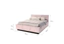 thematys Polsterbett Stauraumbett mit Bettkasten Creme Bild 3