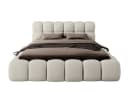 thematys Polsterbett mit Bettkasten Bouclé Weiß/Beige Bild 5
