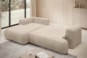 thematys Ecksofa MODO L-Form mit Schlaffunktion Beige Cord Bild 1