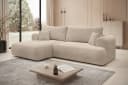 thematys Ecksofa MODO L-Form mit Schlaffunktion Beige Cord Bild 2