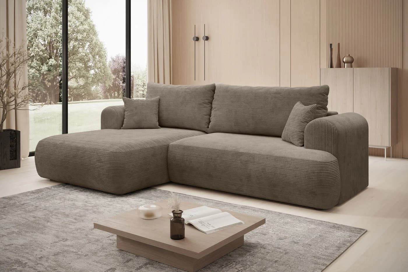 thematys Ecksofa L-Form mit Schlaffunktion & Bettkasten - Bild 2