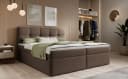 thematys Boxspringbett mit Bettkasten Braun Bouclé Bild 2