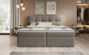 thematys Boxspringbett mit Bettkasten Velours oder Bouclé Grau Bild 3
