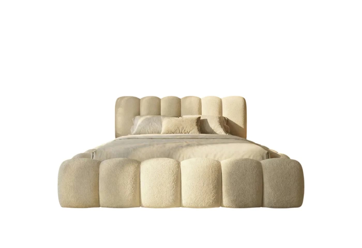 thematys Polsterbett CLOUD mit Bettkasten und Hydraulik in Bouclé-Stoff - Bild 4