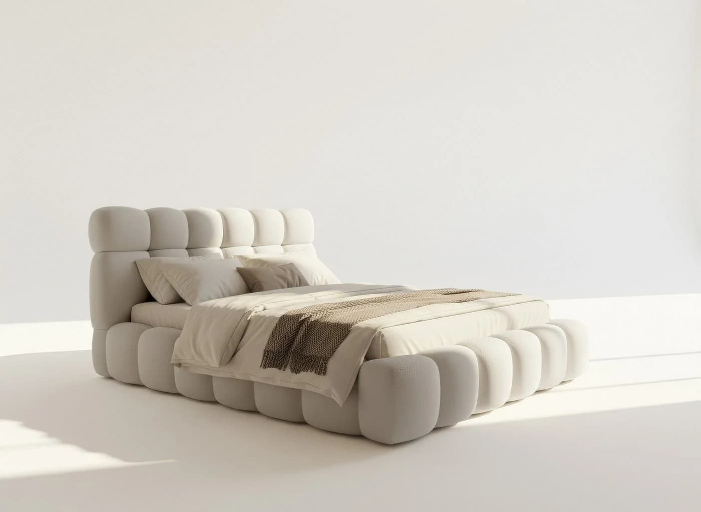 thematys Polsterbett CLOUD mit Bettkasten und Lattenrost in Davis-Stoff - Bild 4