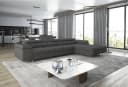 thematys Ecksofa ALVARO MAXI mit Schlaffunktion & Bettkasten grau Bild 2