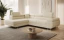 thematys Ecksofa ASTON mit Schlaffunktion & Bettkasten – Cordstoff TILIA Beige Bild 2