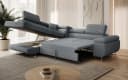thematys Ecksofa ASTON mit Schlaffunktion & Bettkasten – Cordstoff TILIA Grau Bild 4
