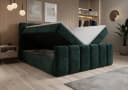 thematys Boxspringbett mit Bettkasten Dunkelgrün Velours Bild 3
