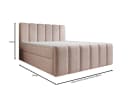 thematys Boxspringbett mit Bettkasten Dunkelgrün Velours Bild 5