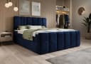 thematys Boxspringbett mit Bettkasten Blau Velours Bild 2