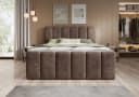 thematys Boxbett mit Bettkasten Velours/Bouclé H3 Matratze Topper Bild 1