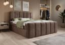 thematys Boxbett mit Bettkasten Velours/Bouclé H3 Matratze Topper Bild 2
