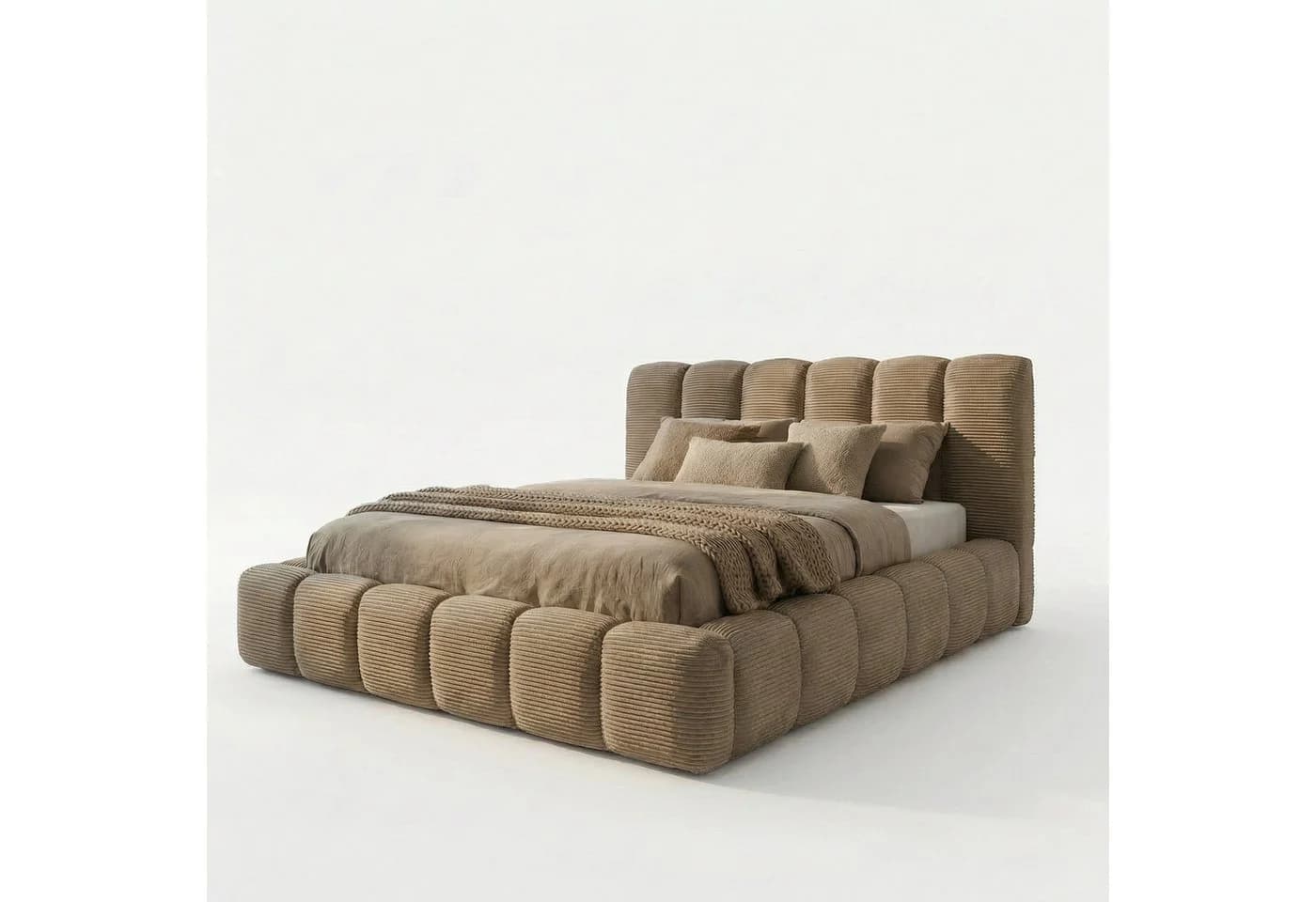 thematys Polsterbett DENVER-slim mit Bettkasten und Lattenrost in Latte - Bild 5
