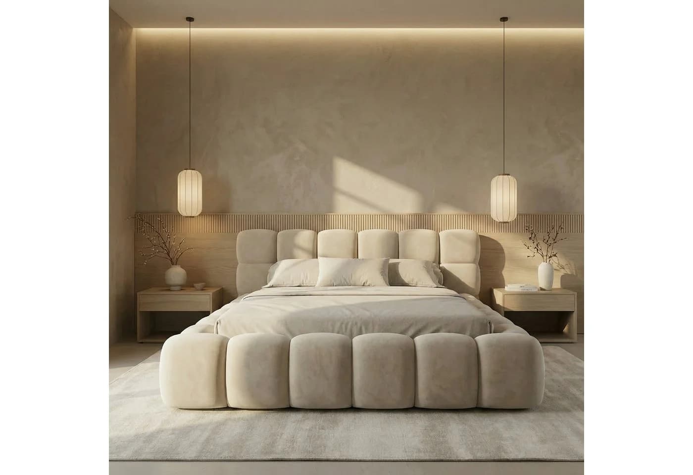 thematys Polsterbett CLOUD mit Bettkasten Cord-Stoff - Bild 2