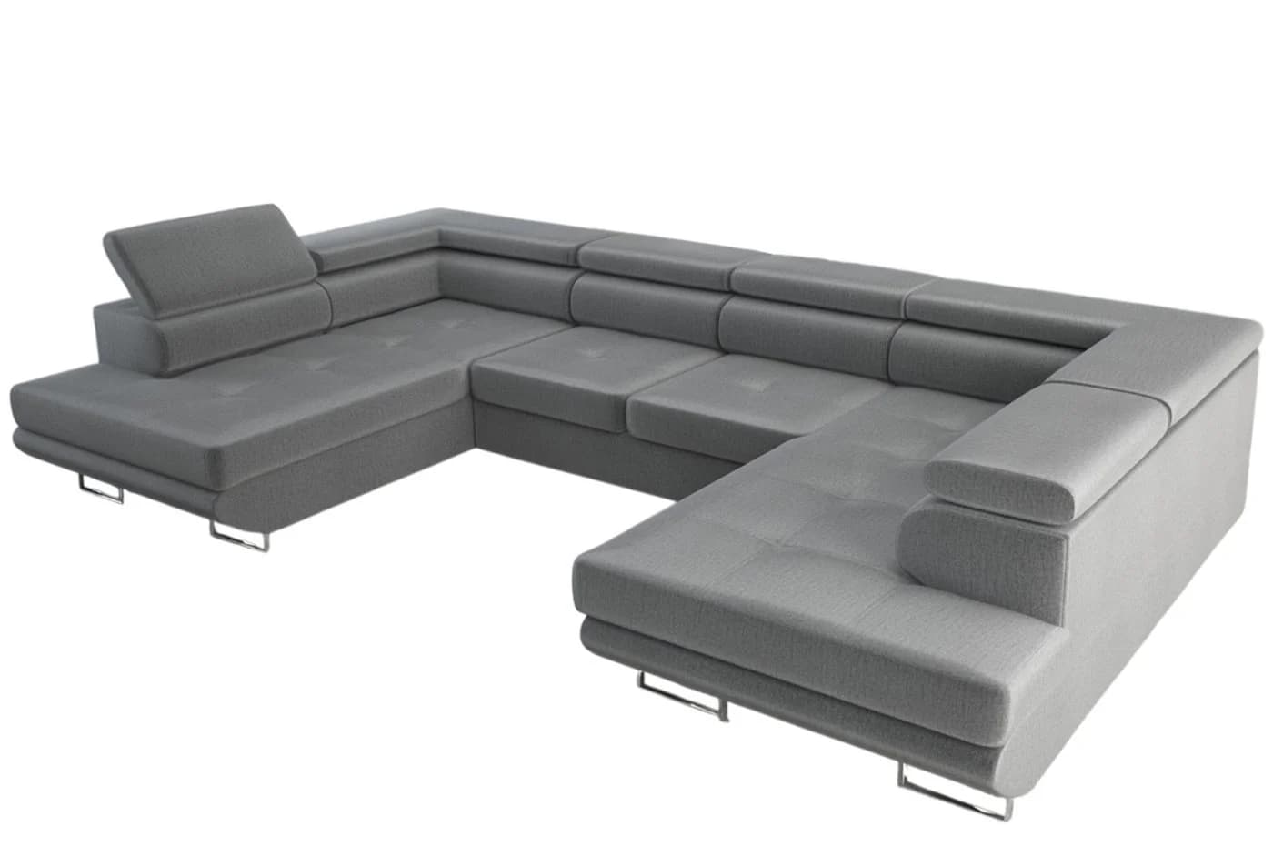 thematys Ecksofa Aston U 403x203cm Schlaffunktion Samt/Cord - Bild 3