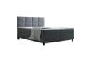 thematys Boxspringbett Luxus mit Bettkasten Grau Velours Bild 1