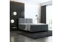 thematys Boxspringbett Luxus mit Bettkasten Grau Velours Bild 2