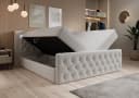 thematys Boxbett LED mit Bettkasten Velours/Bouclé Matratze H3 Bild 1