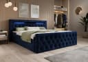 thematys Boxbett LED mit Bettkasten Velours/Bouclé Bild 2
