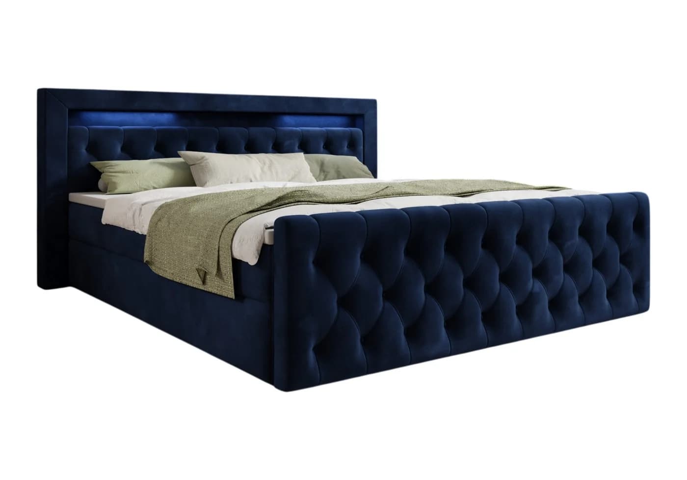 thematys Boxbett LED mit Bettkasten Velours/Bouclé - Bild 3