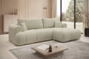 thematys Ecksofa TREVIO Beige mit Schlaffunktion und Bettkasten Bild 1