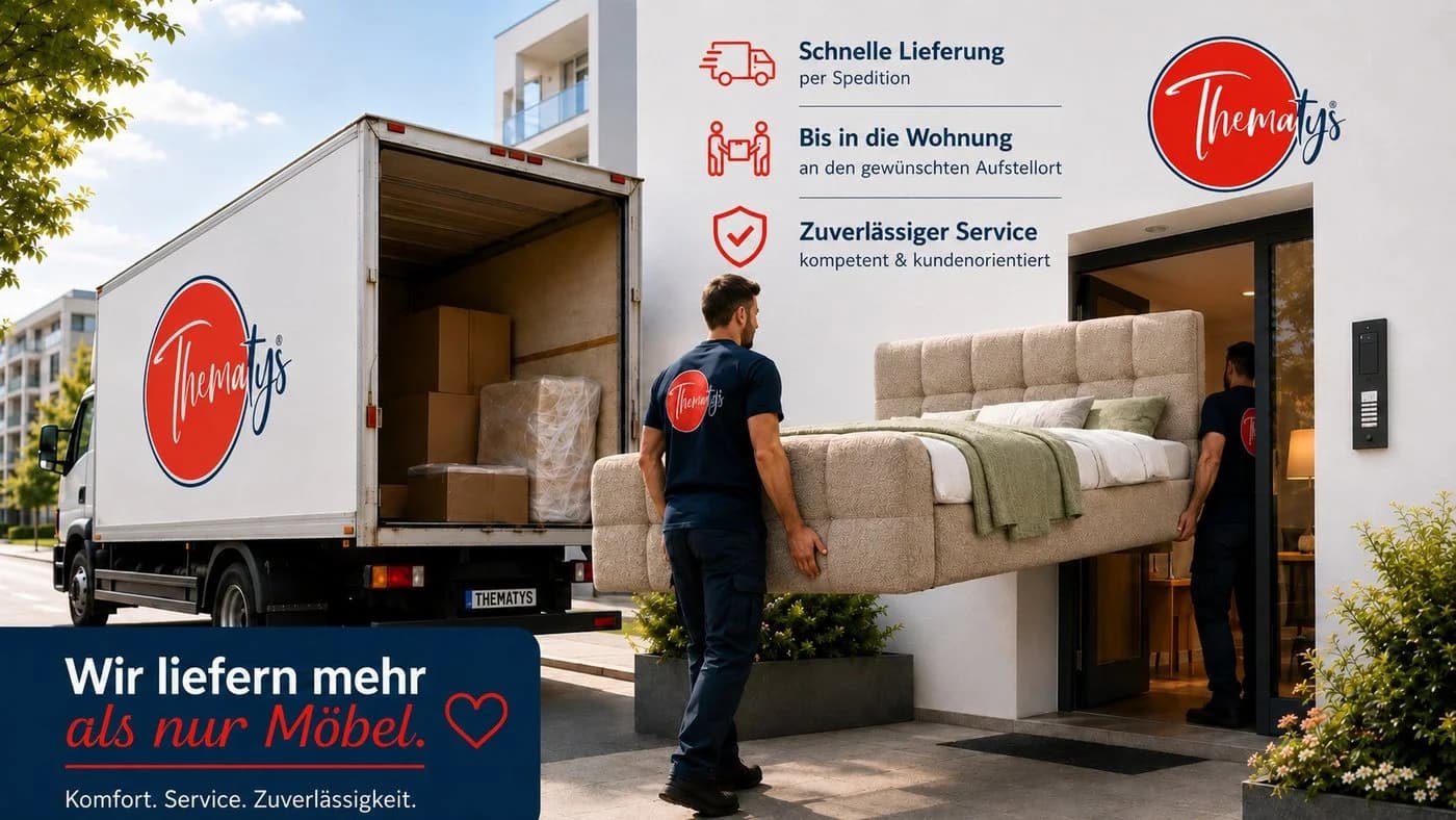 thematys Ecksofa POLA L-Form Samt Blau mit Schlaffunktion & Bettkasten - Bild 3