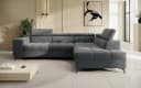 thematys Ecksofa SORANO L-Form mit Schlaffunktion & Bettkasten grau Bild 1