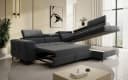 thematys Ecksofa SORANO L-Form mit Schlaffunktion & Bettkasten grau Bild 4