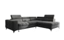 thematys Ecksofa SORANO L-Form mit Schlaffunktion & Bettkasten grau Bild 5
