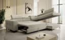 thematys Ecksofa SORANO L-Form Beige Schlaffunktion Bettkasten Bild 4