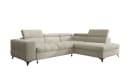 thematys Ecksofa SORANO L-Form Beige Schlaffunktion Bettkasten Bild 5