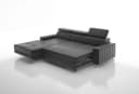 thematys Ecksofa EVORA L-Form Samt Grün mit Schlaffunktion Bild 3